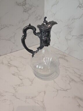 Ercuis Terrasse Tuileries Decanter, Silverplated 44oz